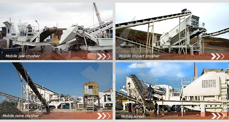 Broyeur mobile concasseur mobile de cône d'usine pour la construction à vendre