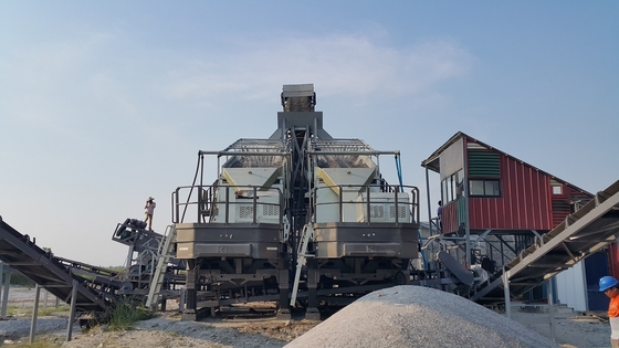 Machines mobiles de broyeur de ciment du minerai de fer 130 TPH de mine d'en cuivre de broyeur de bloc de béton