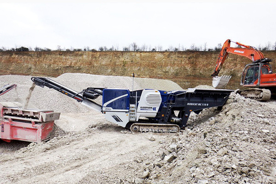 Broyeurs de mâchoire portatifs utilisés montés sur des rails MC 110 R EVO 248 kilowatts