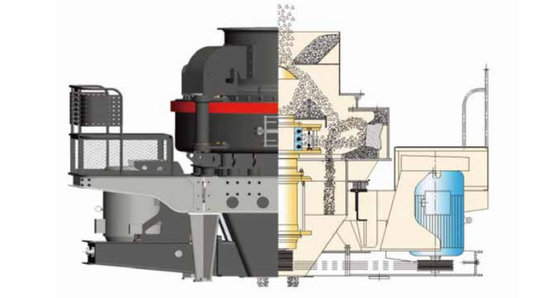 machine de fabricant de sable de 160Kw 540 TPH, compacteur vertical d'axe de la pierre VSI de quartz