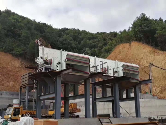 Machine vibratoire de vibration de rendement élevé de tamis linéaire d'écran pour l'usine concrète d'agrégats