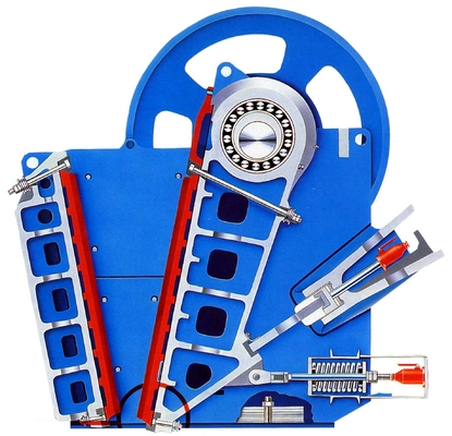 Machine primaire à bascule simple de broyeur de mâchoire de gravité de V avec la capacité élevée CJ1211